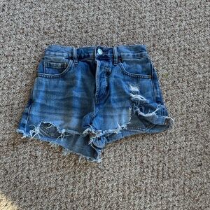 PacSun Blue Distressed Jean Shorts